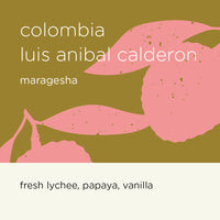 COLOMBIA LUIS ANIBAL CALDERON maragesha