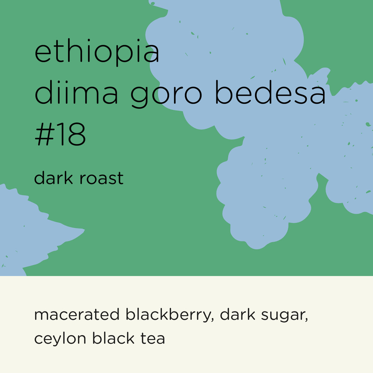 ETHIOPIA DIIMA GORO BEDESA #18 (dark roast)