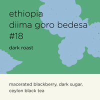 ETHIOPIA DIIMA GORO BEDESA #18 (dark roast)