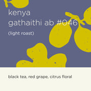 KENYA GATHAITHI AB #046 (medium dark roast)